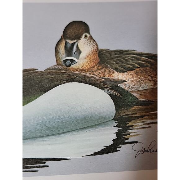 John P Lee 1982 Pair Of Ducks Unframed print #7/625 Pencil Signed 11⅛ x 10¼ - Picture 7 of 7